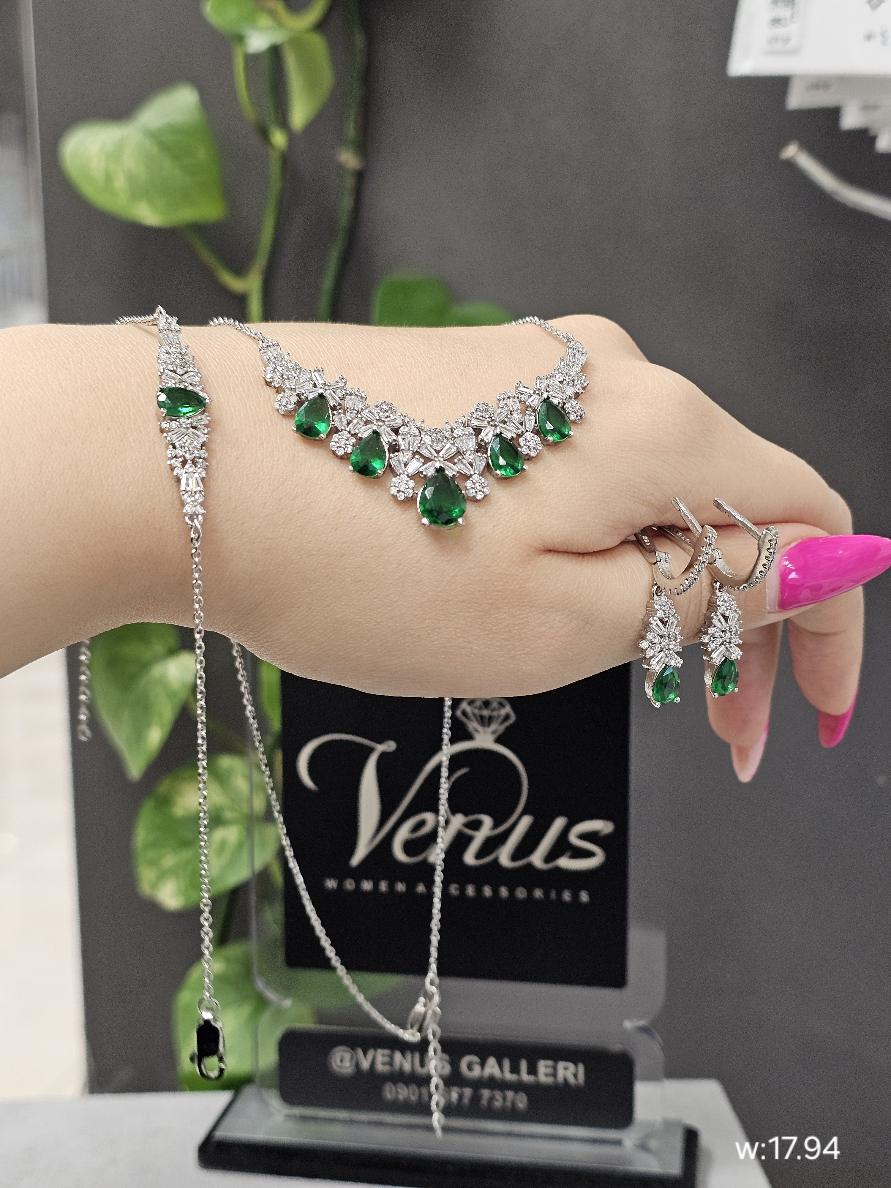 سرویس جواهری نقره ایتالیایی
